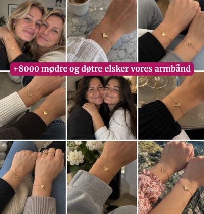 Hjertebåndet - Mor og datter armbånd