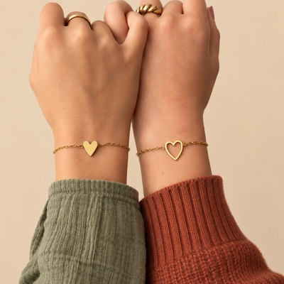 Hjertebåndet - Mor og datter armbånd